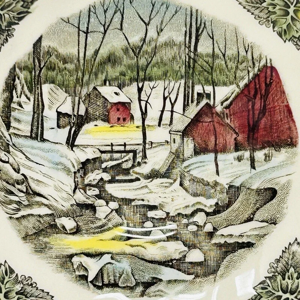 Johnson Brothers Friendly Village Tea Cup & Saucer Ice House Set of 3 (6 pieces)
